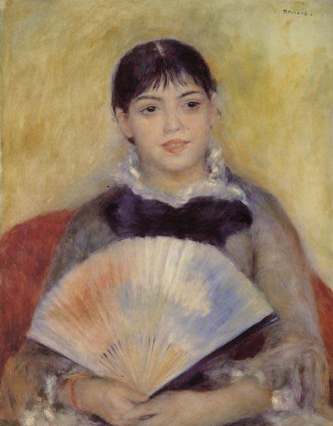 Pierre-Auguste Renoir Girl with a Fan oil painting image